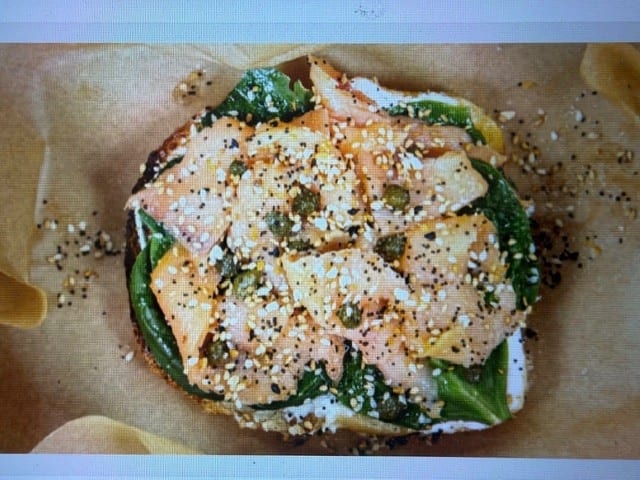 Smoked Salmon Toast.